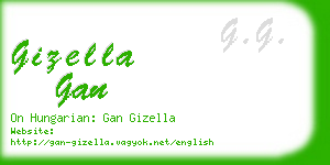 gizella gan business card
